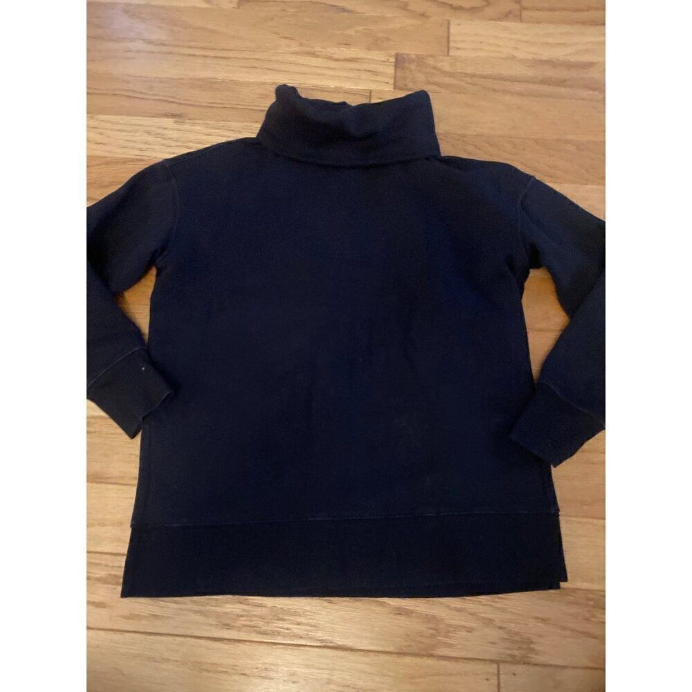 Athleta women's black cowl neck athletic comfort long sleeve pullover sweater XS